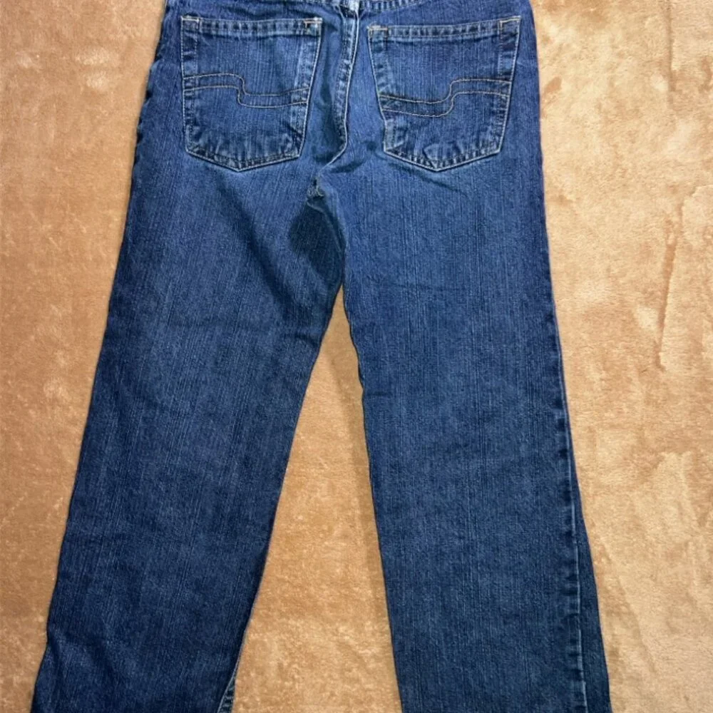 Vintage JK Indigo Boy‎ 10 Slim Blue Denim Straight Leg 5 Pocket Zip Button Jeans